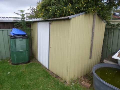 This is our shed - that's got to go!