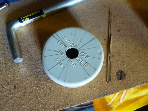 Final size hole drilled