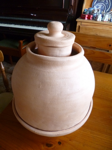 The butter cooler, completed and fired