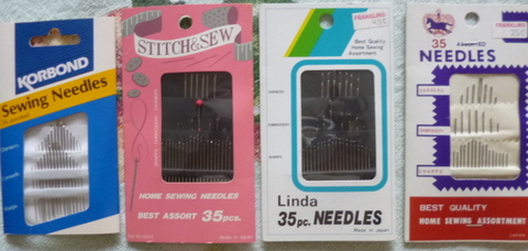 A selection of needles is good to have too