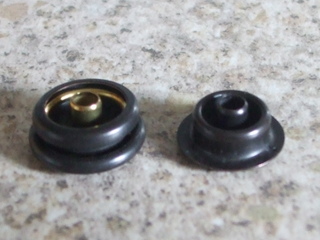 Studs Face Up - Female (L) and Male (R)