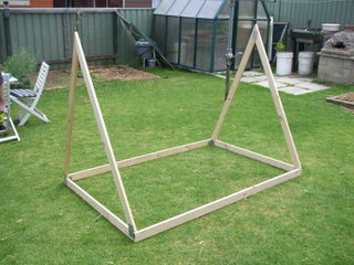 A-frame uprights fitted
