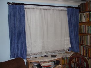 Inside bedroom showing polystyrene foam in place