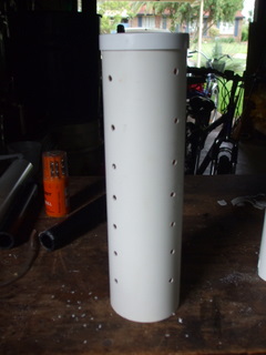 Outer casing for the bell siphon completed