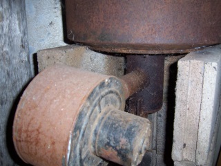 forge showing Tuyere and air lead in tube